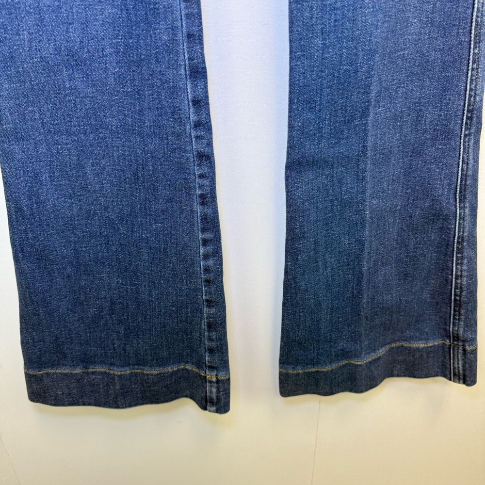 SPANX Flare Jeans with Patch Pockets Authentic Blue XS Tall shape wear Jeans - Picture 7 of 15